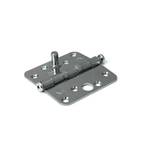 DULIMEX KOGELLAGERSCHARNIER AFGEROND  89X89MM  SKG***  LOSSE GLADDE PEN  STAAL VERZINKT