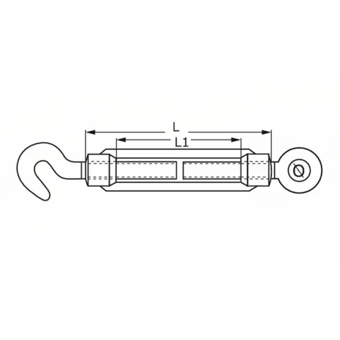 DULIMEX SPANSCHROEF DIN 1480 HAAKOOG 148016A VERZINKT M16 X 170MM 8000.148.016A