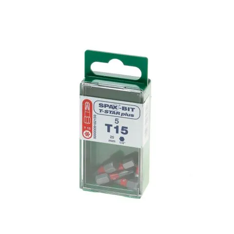 SPAX BIT TSTAR 50MM T15(5ST)