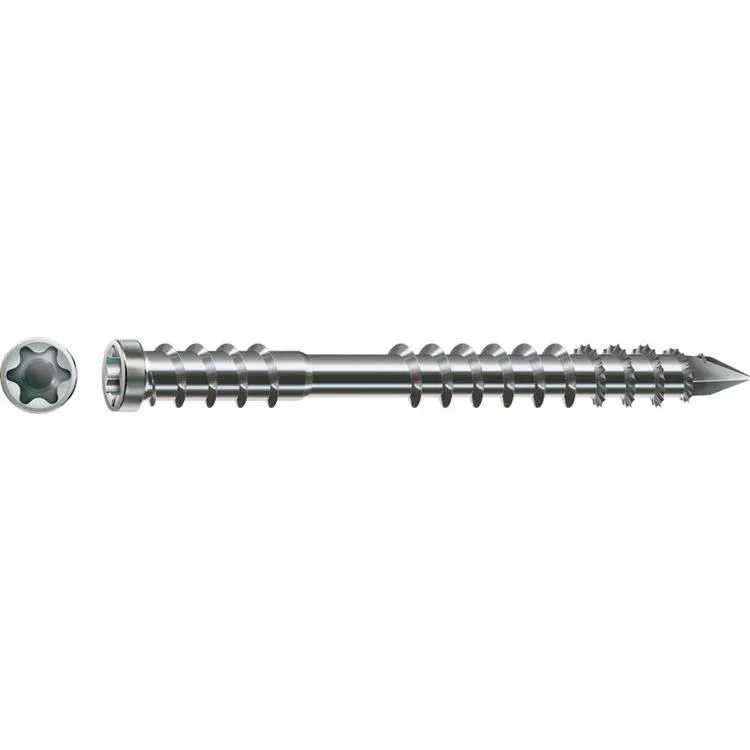 SPAXD VLONDERSCHROEVEN 5X70MM T25 RVS DEELDRAAD 100ST.